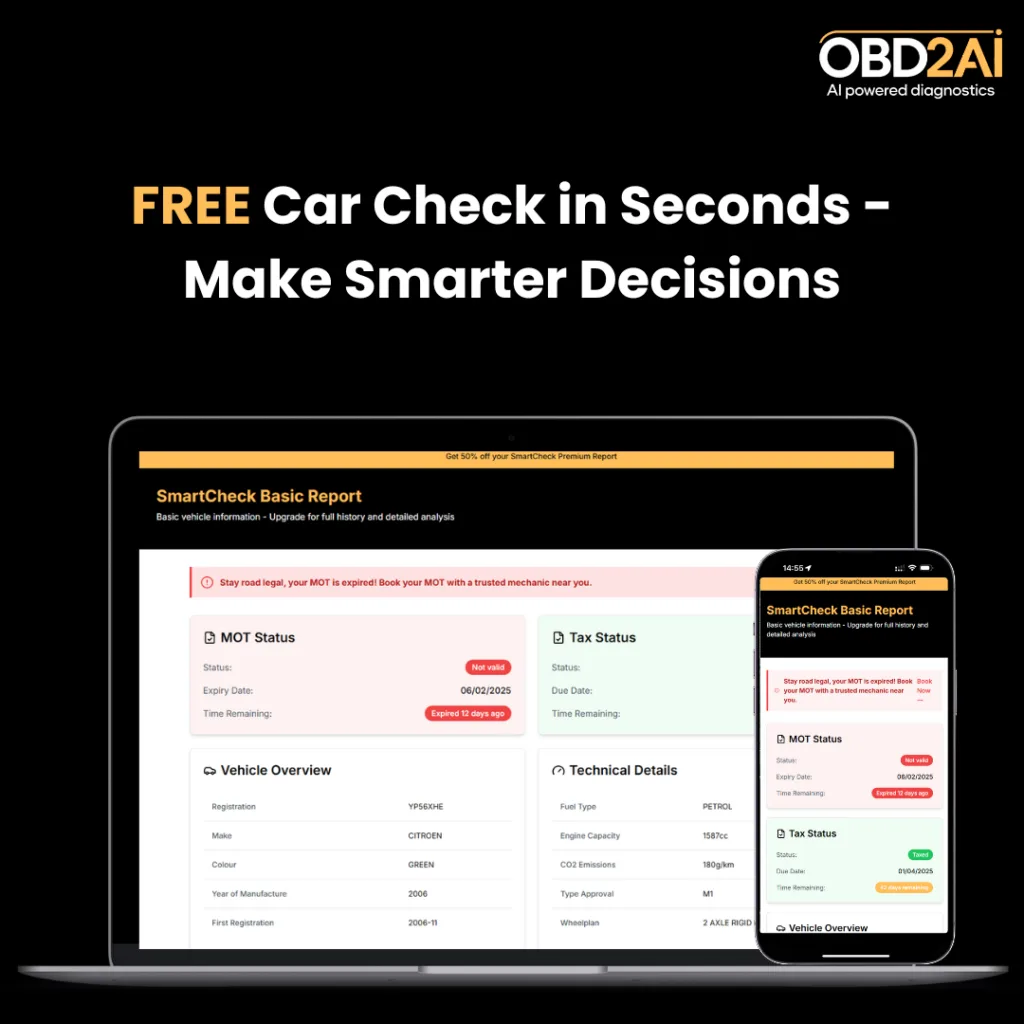 Car History Check for Used Cars in the UK.